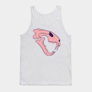 Tiger Skull Pink Tank Top